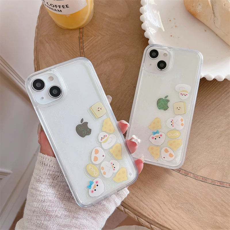 Cute Cartoon Duck Case For iPhone 13 12 11 XS 8 7 IPS607