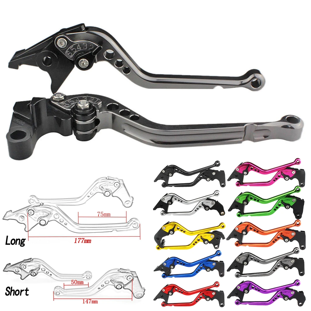 

Short & Long Motorcycle CNC Adjustable Brake Clutch Levers For Kawasaki VERSYS 650 650cc 2009 10 11 12 13 2014 NINJA 400R 2011