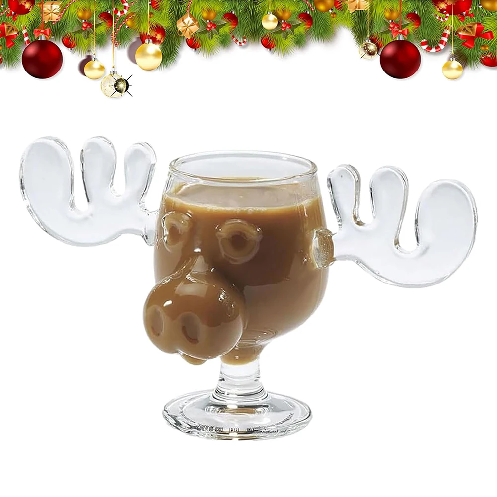 240ml Glass Moose Mug Christmas Vacation Movie Mug Coffee Mugs Cups Wine Beer Water Juice Milk Glasses Drinkware
