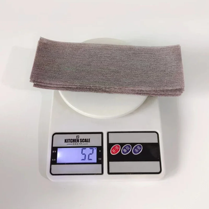 MIRKA 사각형 메쉬 사포 70x198mm 직사각형 진공 플로킹 사포는 사포 샌딩 보드와 함께 사용되어야 합니다.