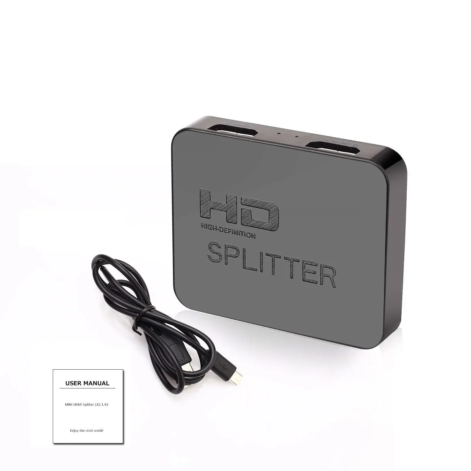 4K HDMI-compatible Splitter Full HD 1080p HDMI-compatible Switch 1X2 Splitter 1 in 2 Out Amplifier Dual Display For HDMI DVD,hdmi splitter converter