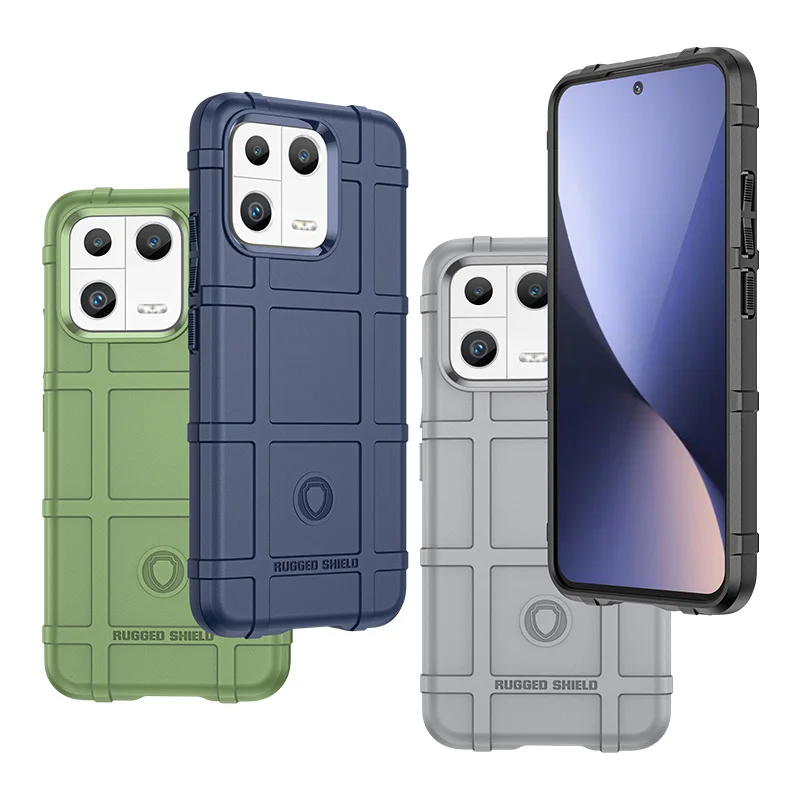 Mi 13 Ultra Case Military Heavy Duty Rubber Protect Coque Per Xiaomi Mi 13 Mi13 Ultra Pro Cover Tpu Soft Fiber Matte Bettle Capa