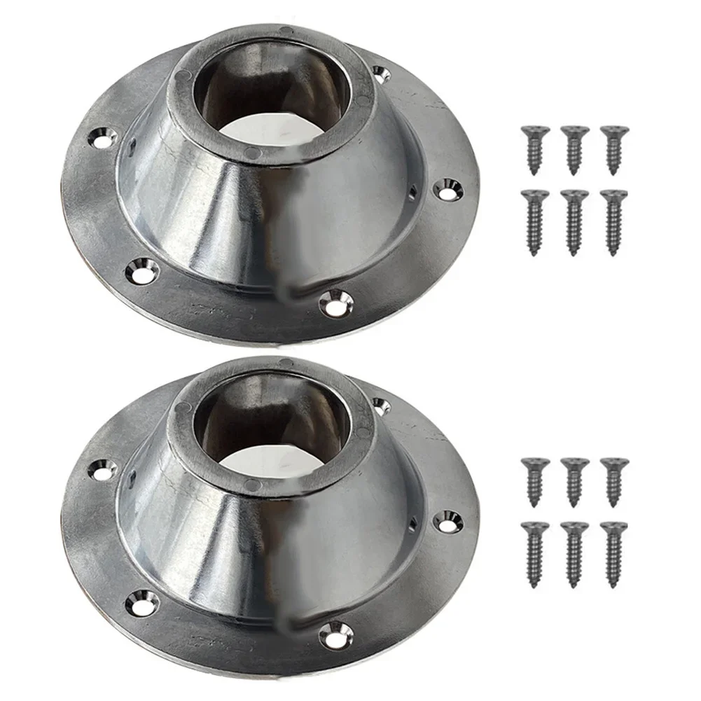 High Performance Aluminum Pedestal Table Base Flange Floor Mounting with 6 Holes Perfect for RV Tables