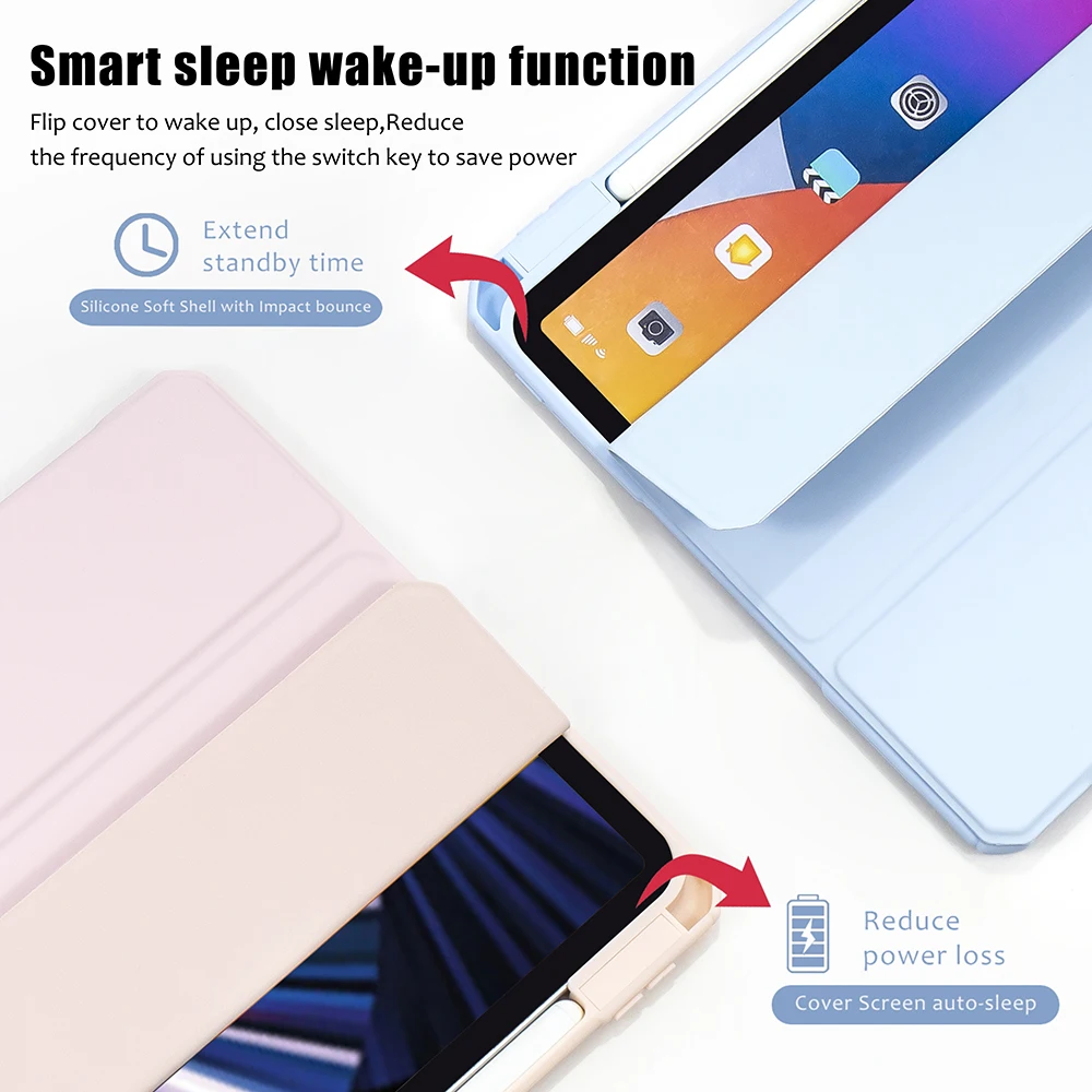 Estojos para Ipad Capa para Ipad Air Air Pro 11 9ª Geração 10.2 8th Mini 9.7 10.5 2023 - Imagem 4