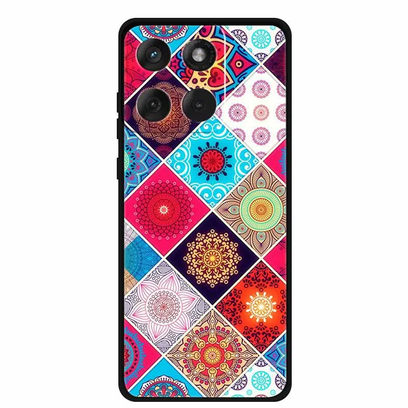 Luxury Iridescent Flower Marble Aesthetic Silicone Case - Soft Ultra-Thin Design