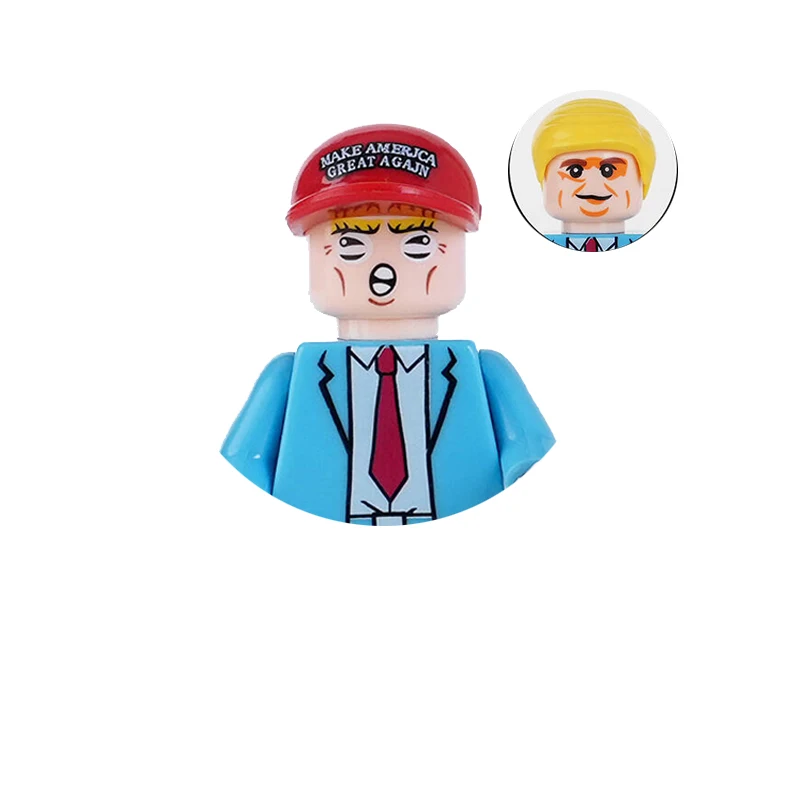 President Donald Trump Figurine Figure Blocks,toy building blocks,action figures