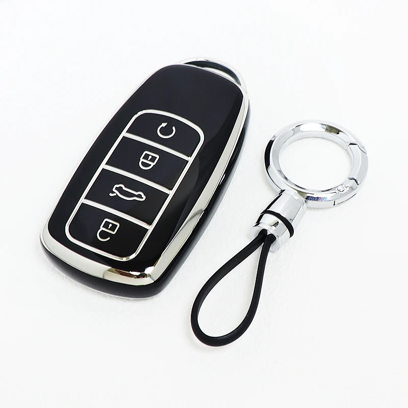 Premium Car Key Cover Case & Keychain - Stylish and Durable Auto Accessory Protector