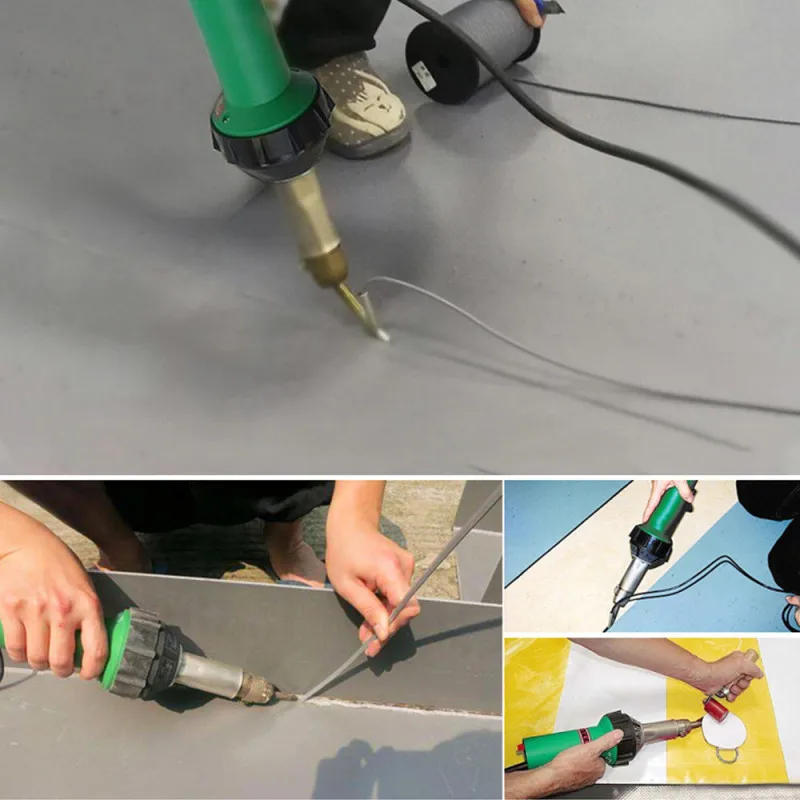 1600W AC 220V 50Hz Plastic Integrated Welders Hot Air Welding Torch Gun Heating Core Set + Nozzle Temperature Regulating Machine 3