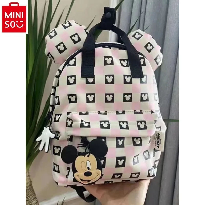 

MINISO New Kindergarten Cartoon Anime Backpack Waterproof Leisure Nylon Bag Cute Children's Backpack