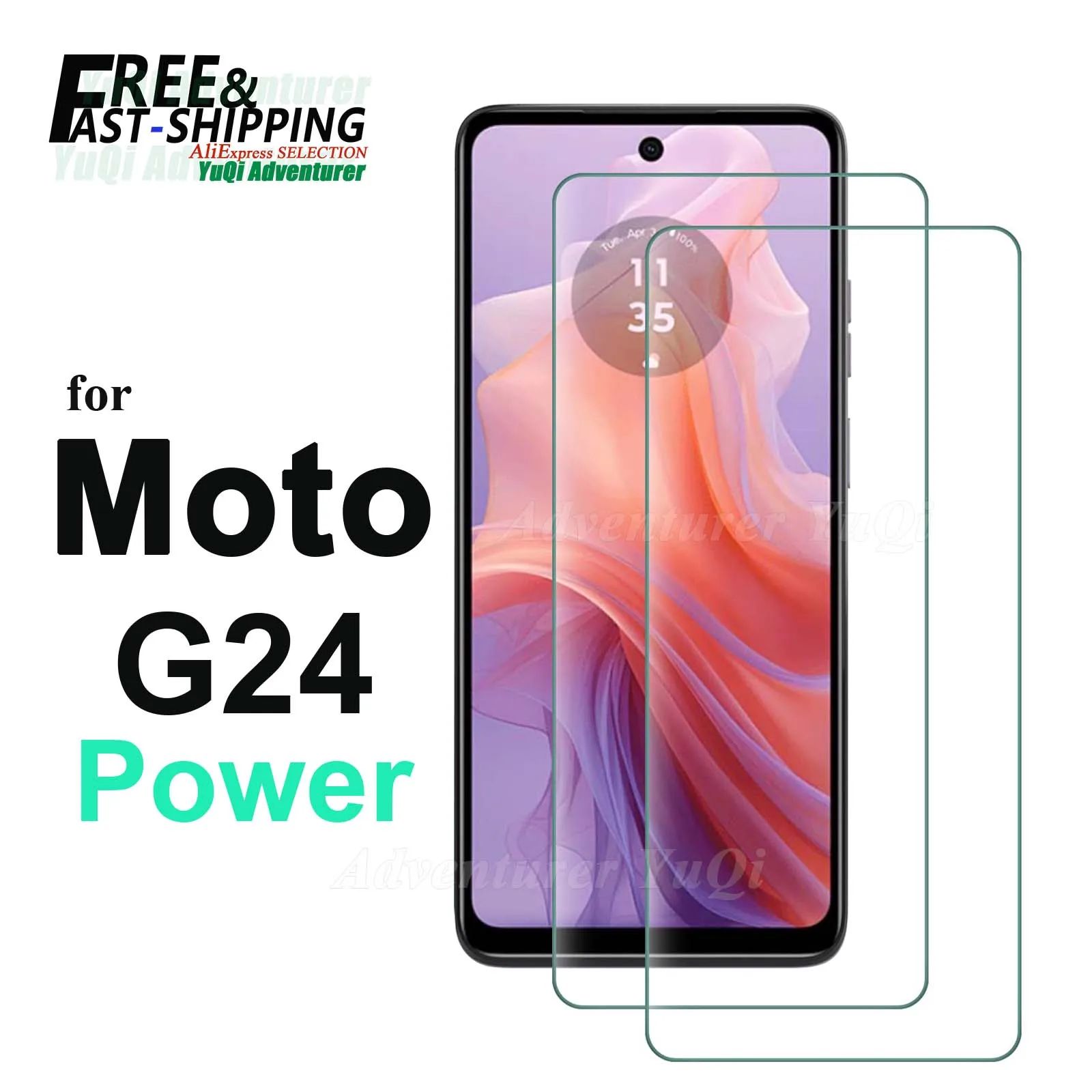 Screen Protector For Motorola Moto G24 power, Tempered Glass HD