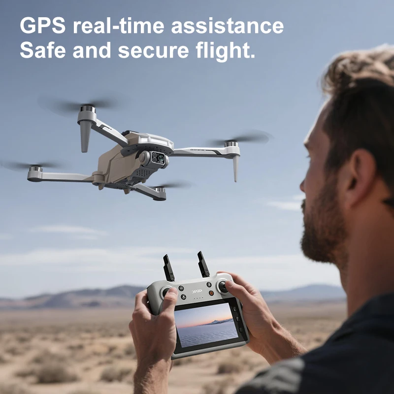 Drone 4DRC V34 8K GPS Brushless Pliable avec Évitement d'Obstacles