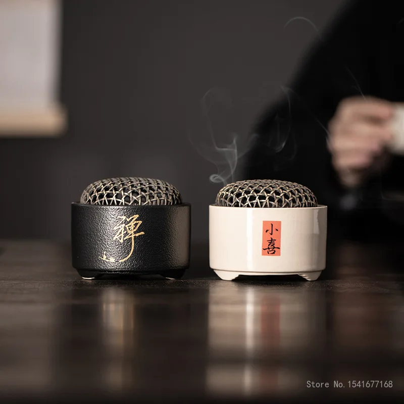 Creative Ceramic Incense Burner, Small Incense Stove Crafts Household Indoor Tea Room Decor, Sandalwood Aromatherapy Burner, 1Pc