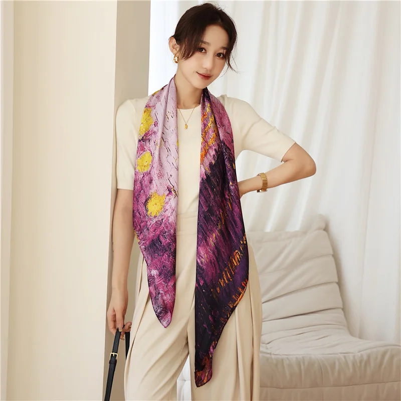 Рисунок 4 - Женский шелковый шарф с рисунком Ван Гога