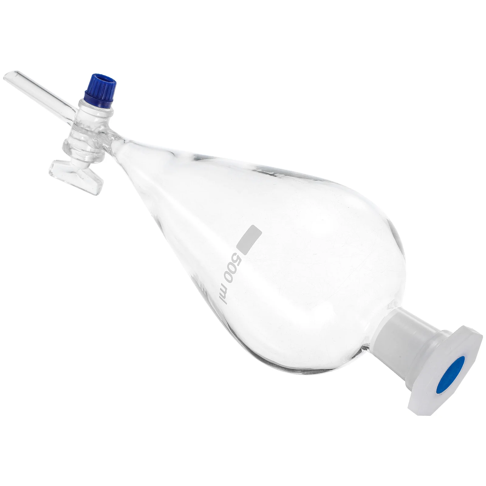 분리 깔때기 유리 분리 깔때기 500ml 실험실 깔때기 화학 실험실 실험을위한 깔때기 투명