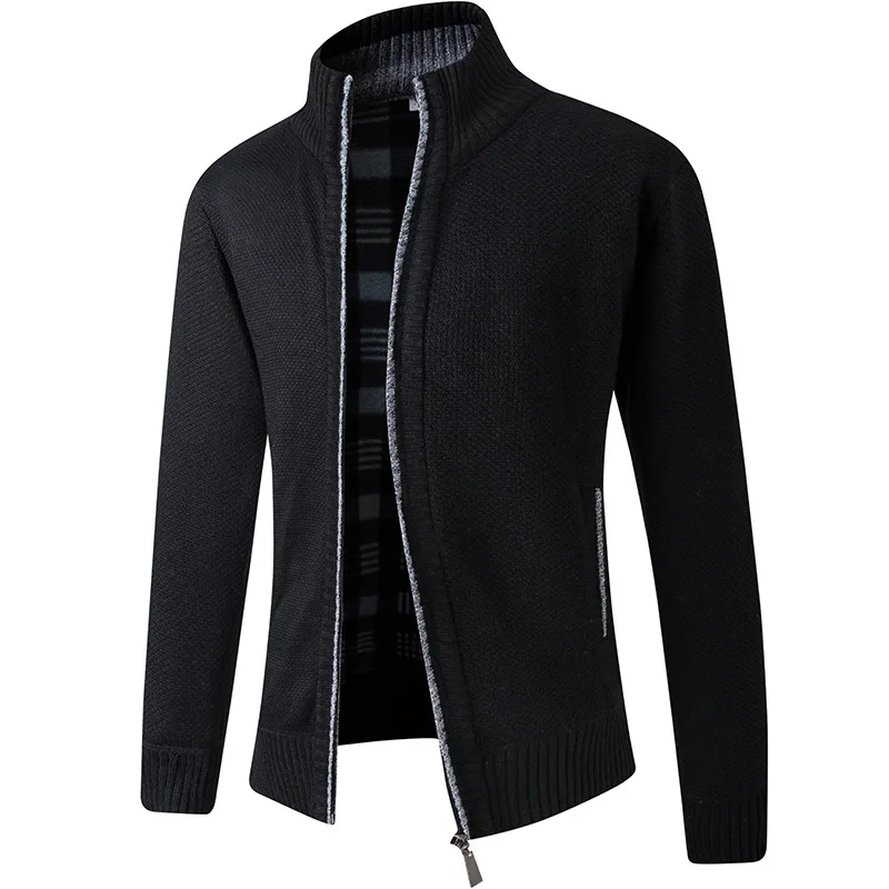 Autumn and winter cardigan sweaters for men wearing trendy and personalized knitted plush and thickened youth Korean version han