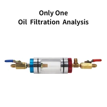  Automotive Air Conditioning Refrigerant Oil Analyzer Car A/C System Compressor Oil Filter Test Tool Aircon Oil Checker 