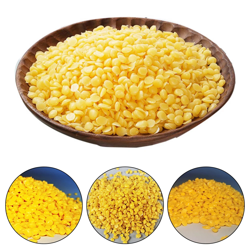 1000g Pure Natural Beeswax No Added Soy Wax DIY Handmade Gift Wax Candle Making Supplies Yellow And White Beeswax