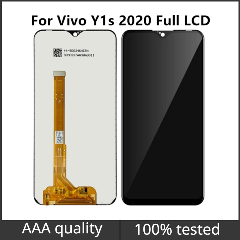 

Black New 6.22 inch For Vivo Y1s 2020 Full LCD DIsplay Touch Screen Digitizer Panel Assembly Replacement Frame