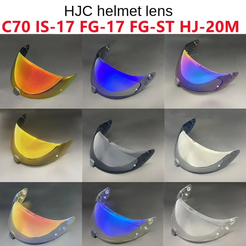 Hjc C70 Lens Fg-17 Fg-St Is-17 Specchio Per Casco Galvanico Universale Ad Alta Definizione Per Protezione Dal Vento E Dal Sole Giorno E Notte