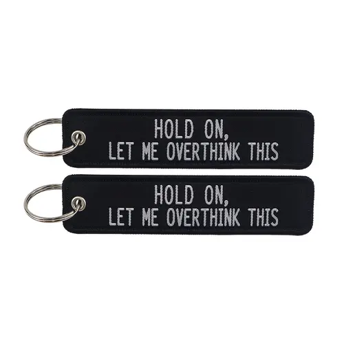 1pcs Computer Pop-up Window Quotes Embroidered Keys Tag Keychains For Motorcycles Backpack Fashion Key Ring Accessories Gifts - Image 15