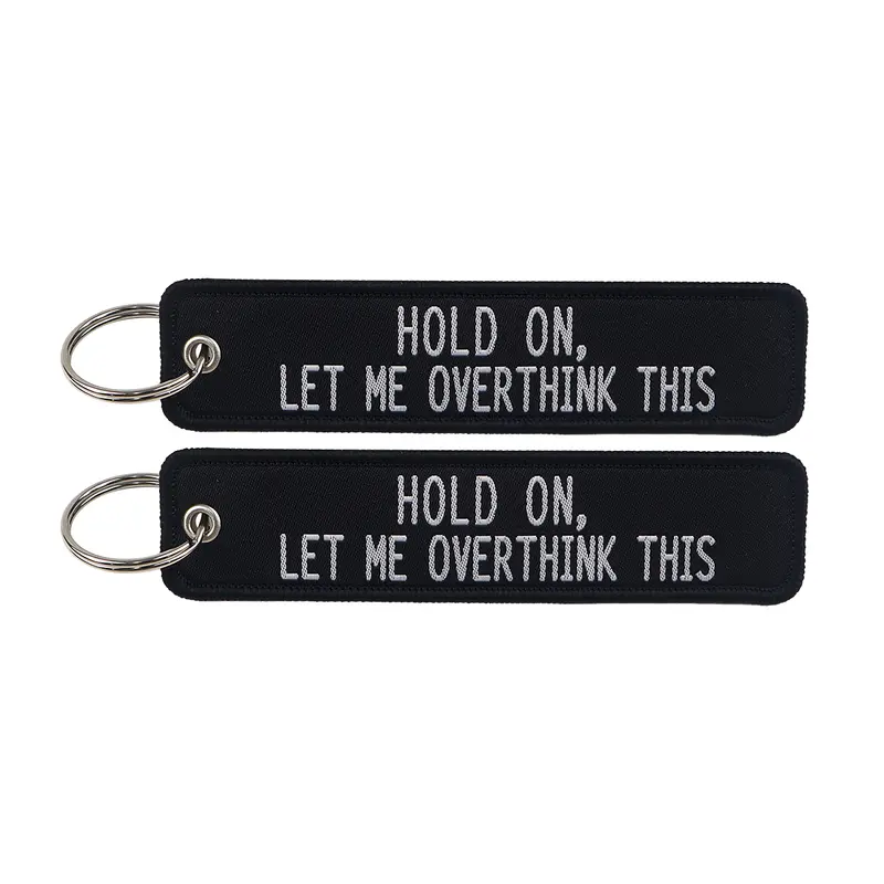 1pcs Computer Pop-up Window Quotes Embroidered Keys Tag Keychains For Motorcycles Backpack Fashion Key Ring Accessories Gifts - Image 15
