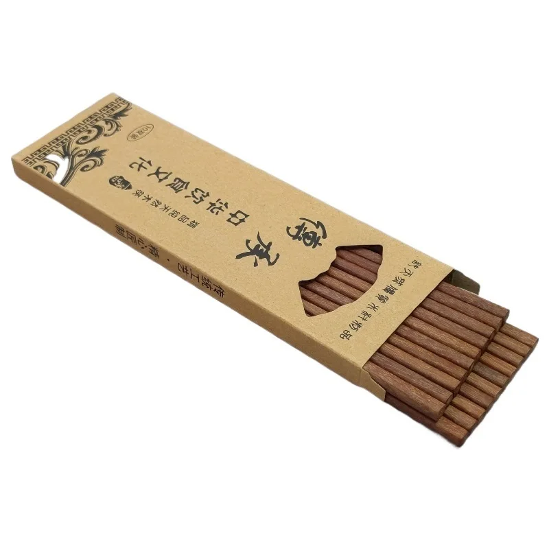 10Pairs Wooden Chopsticks Wood Chopsticks box