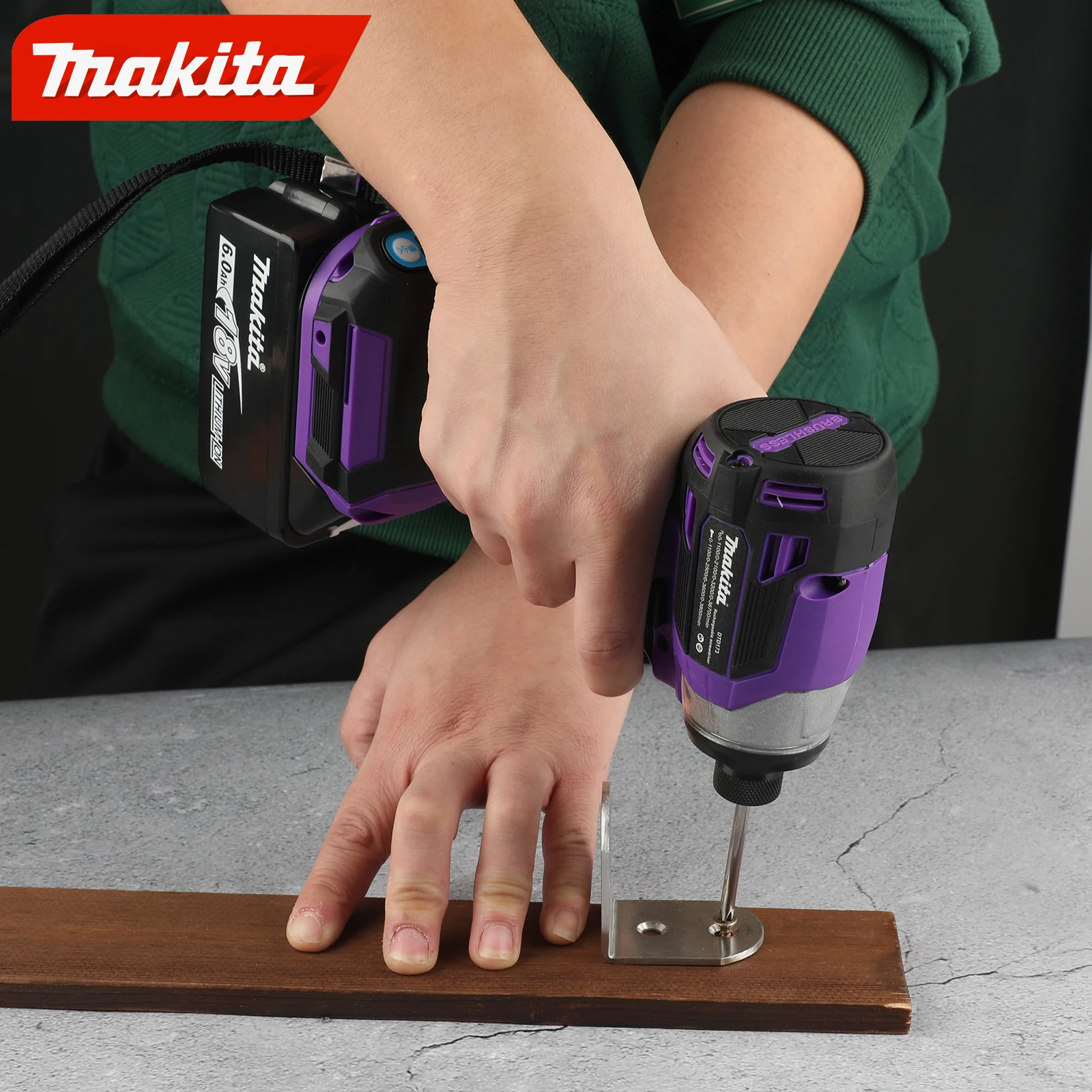Makita Lithium Screwdriver New Dtd173 Impact Screwdriver Electric Screwdriver Electric Hand Drill Wood/Bolt/T-Mode For Makita 6