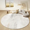 Light Luxury Carpets for Living Room Modern Minimalist Bedroom Decor Carpet Large Area Round Study Rug Thick Anti-slip Floor Mat 2