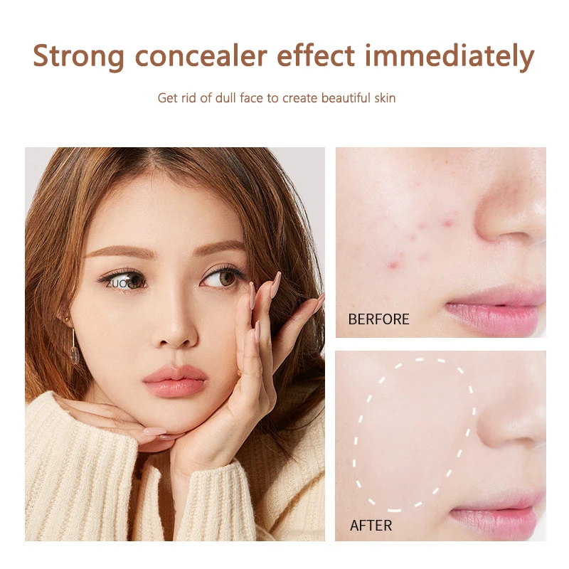 Liquid Concealer For Dark Circles & Pores High Coverage Hydrating_voghion.com