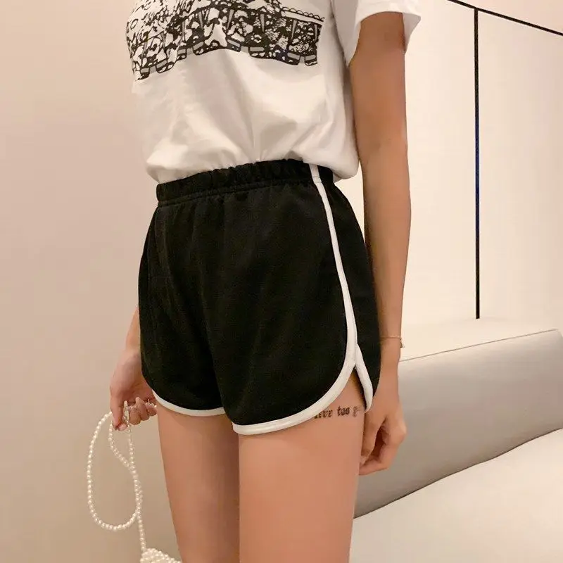 Short Pants for Woman To Wear Nylon Women's Shorts Mini Gym Home Running Elastic Waist Fitness Sport Sports Youthful Hot Outdoor
