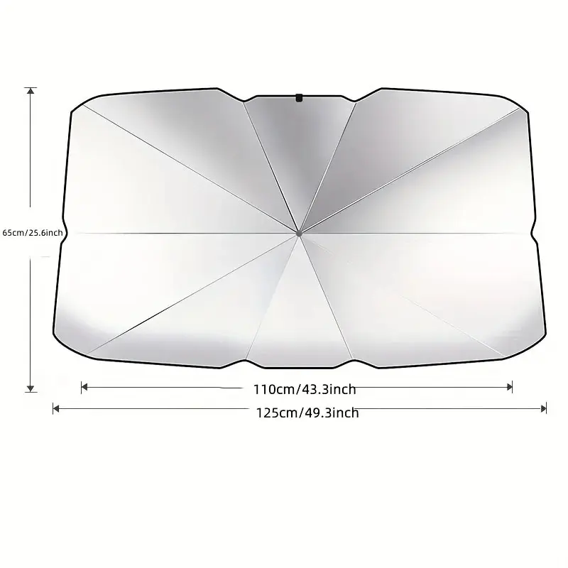Summer Car Sunshade Umbrella, Car Interior Sunshade, Front Windshield Sunshade, Summer Interior Cooling