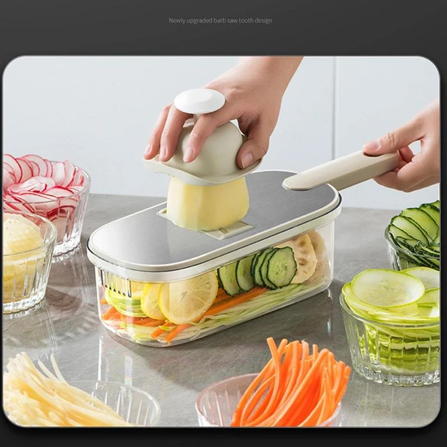 Cheese Grater with Storage Container Vegetable Slicer - China