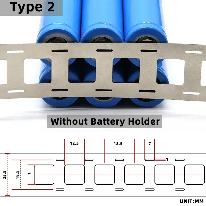 1/3Pcs 18650 Li-ion Battery Nickel Sheet Plate Nickel Plated Steel Belt Strip Connector Spot Welding Machine Battery Connector 5