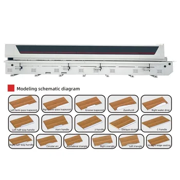16 function auto edge banding machine model 985 soft forming veneer banding for cupboards furniture core motor pump components