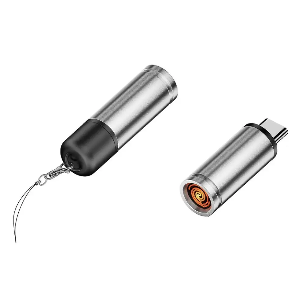 מצת USB C להדלקת אוויר - עמיד ברוח ויעיל באנרגיה, מצת ניידת כיס, נפח להתחיל