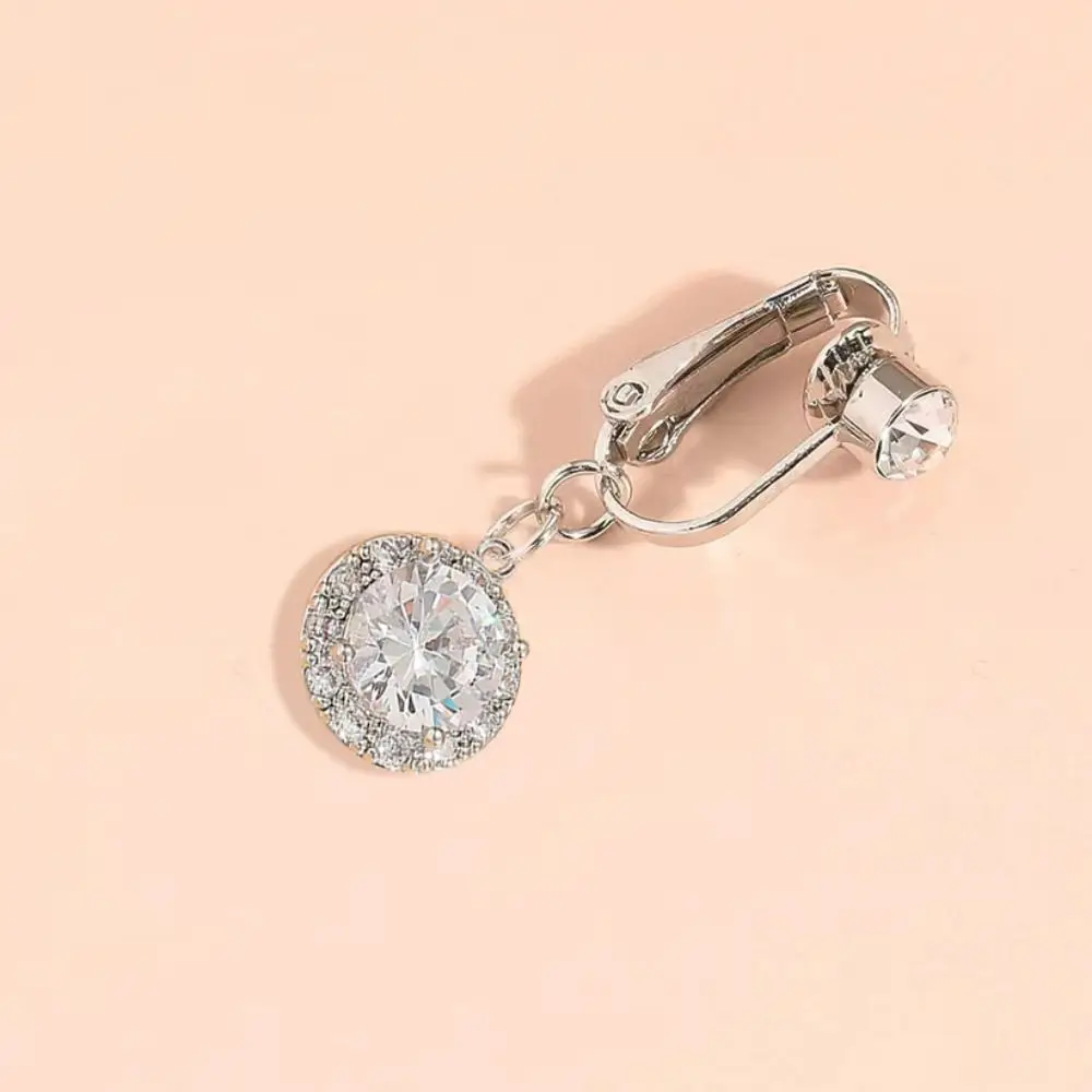No Piercing Zircon Fake Belly Piercing Clip Butterfly Copper Drilled Male piercing jewelry body piercing earrings belly button earrings belly button piercings body piercing jewelry body jewelry