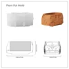 3D Kombi Camper Van Concrete Cement Flower Pot Silicone Mold Succulent Vase Mold Planter Mould DIY Crafts 2