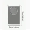 1pc wall mounted laundry storage bag, easy to access circular opening, bathroom wall mounted household clothing storage box 3