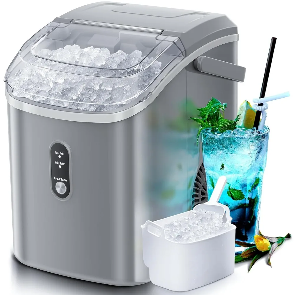 Description Picture 2 of itemNugget Countertop Ice Maker with Soft Chewable 34LBS/24H Pebble Portable Machine Scoop Self-Cleaning One-Click Operation