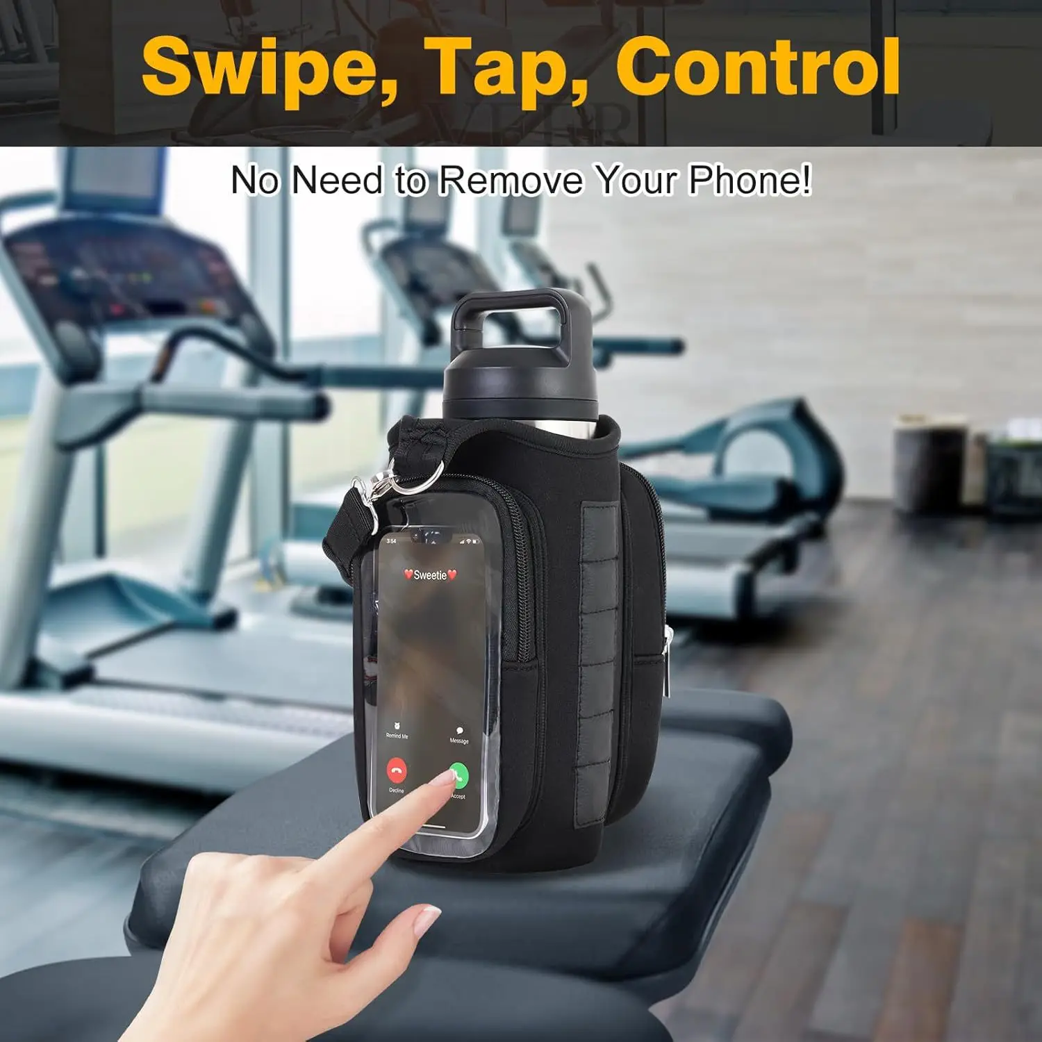 Magnetic Sports and Travel Gym Bag with Strap & Water Bottle Holder