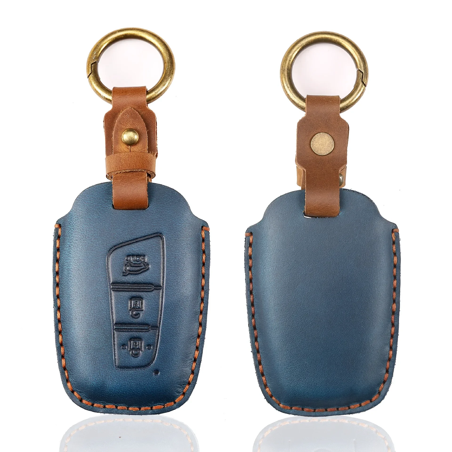 Handmade Leather Car Key Case Holder
