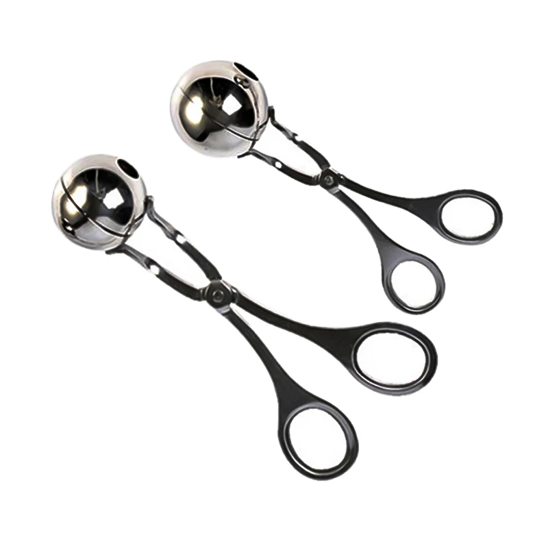 Meatball Making Tool Clips Stainless Steel Cooking Utensils Non Stick Croquettes Scoop Barbecue Hot Pot Bean Curd Equipment meatball maker