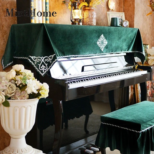 Housses de piano en dentelle anti-poussière pour meubles de maison, housse  de protection électronique numérique s, housse anti-poussière verticale,  décoration - AliExpress