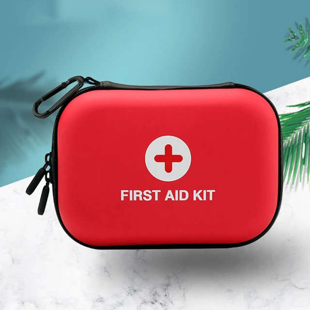 First Aid Kit Bag Empty First Aid Storage Box First Aid Hard Case Empty Waterproof Small First Aid Bag for Household Camping 3