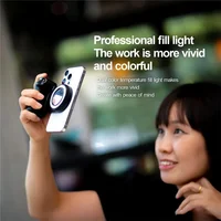 3 in 1 Magnetic Selfie Ring LED Fill Light Mirror Phone Camera Grip Handle Gimbal Estabilizador Tripod Holder for Magsafe IPhone - Image 4