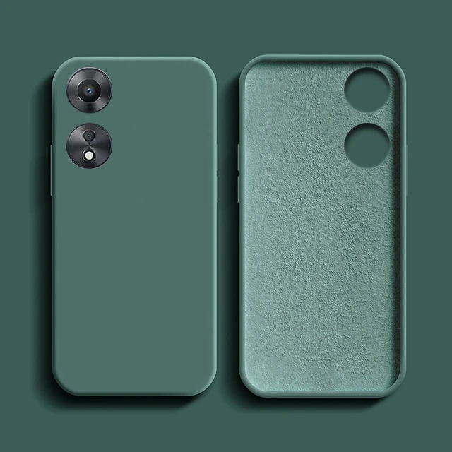 Funda para OPPO A98 5G, carcasa Original de silicona líquida, suave, TPU,  parachoques de teléfono para OPPO A98 A78 A58 - AliExpress