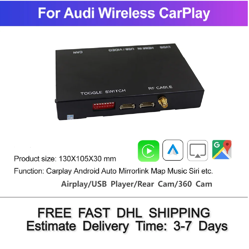 2023   Apple Carplay  ȵ̵ ڵ ̽  A3 S3 RS3 A4 B9 S4  RS4 A5 S5 RS5 Q2 Q5 Q7 For Audi Carplay