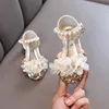 Fashionable Children's Shining Flowers Sweet Girl Princess Shoes