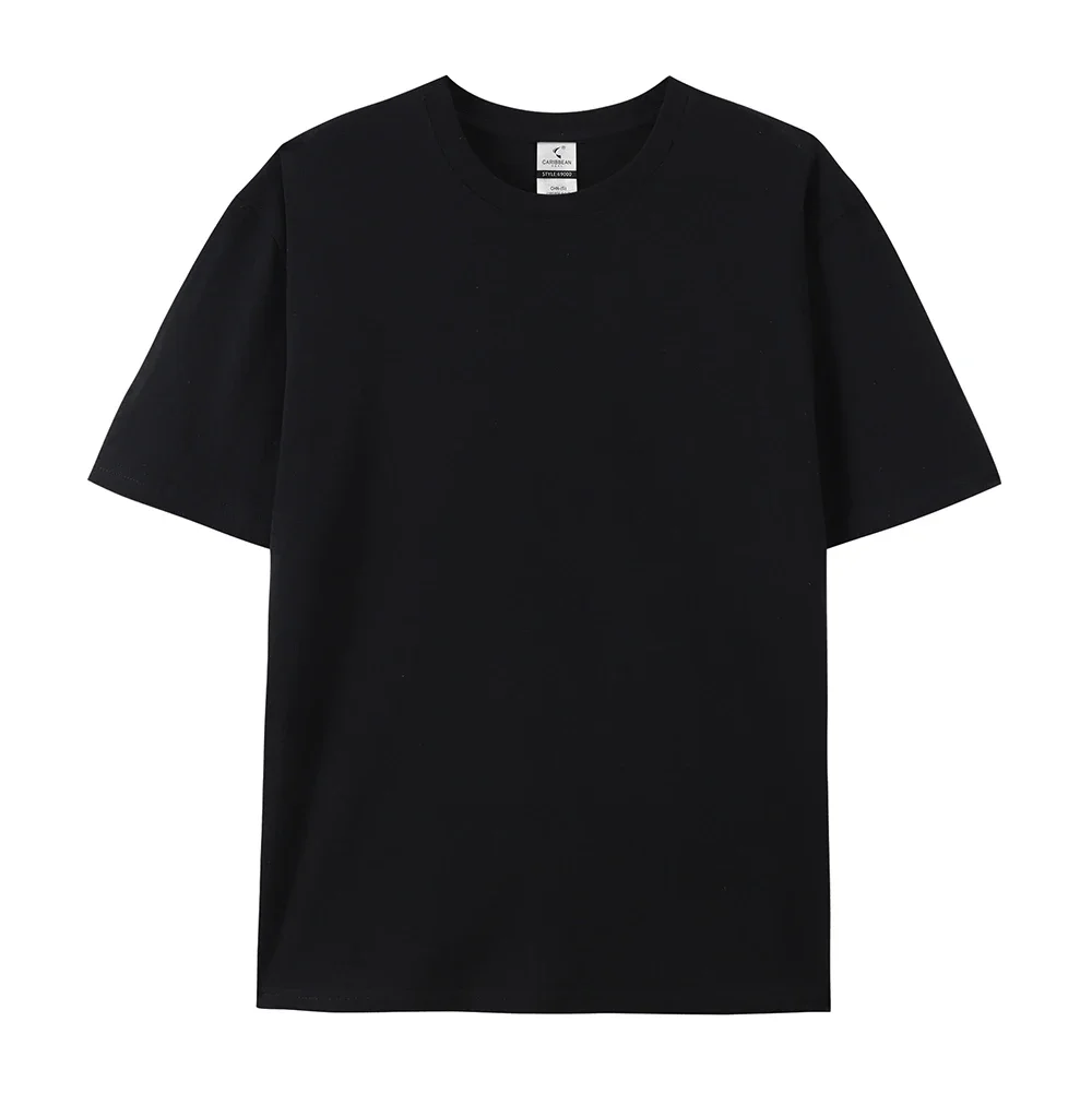 Free LOGO Women and men Custom Image T Shirts 100% Cotton 220g gsm Casual Short Sleeve T-Shirt Enterprise Team Cultural workwear image 4