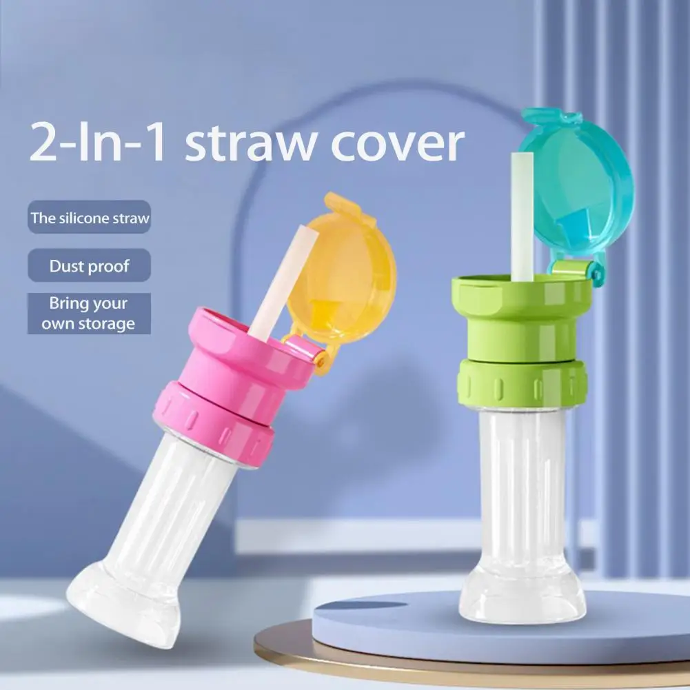 Wide Mouth Straw Reusable Mineral Water Lid With Straw Cover Portable  Eco-Friendly Straw Compatibility Most Sports Water Bottle - AliExpress